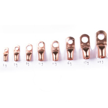Heavy Duty Wire Lug Battery Cable Ends Bare Copper Eyelets Tubular Ring Terminal Connectors
